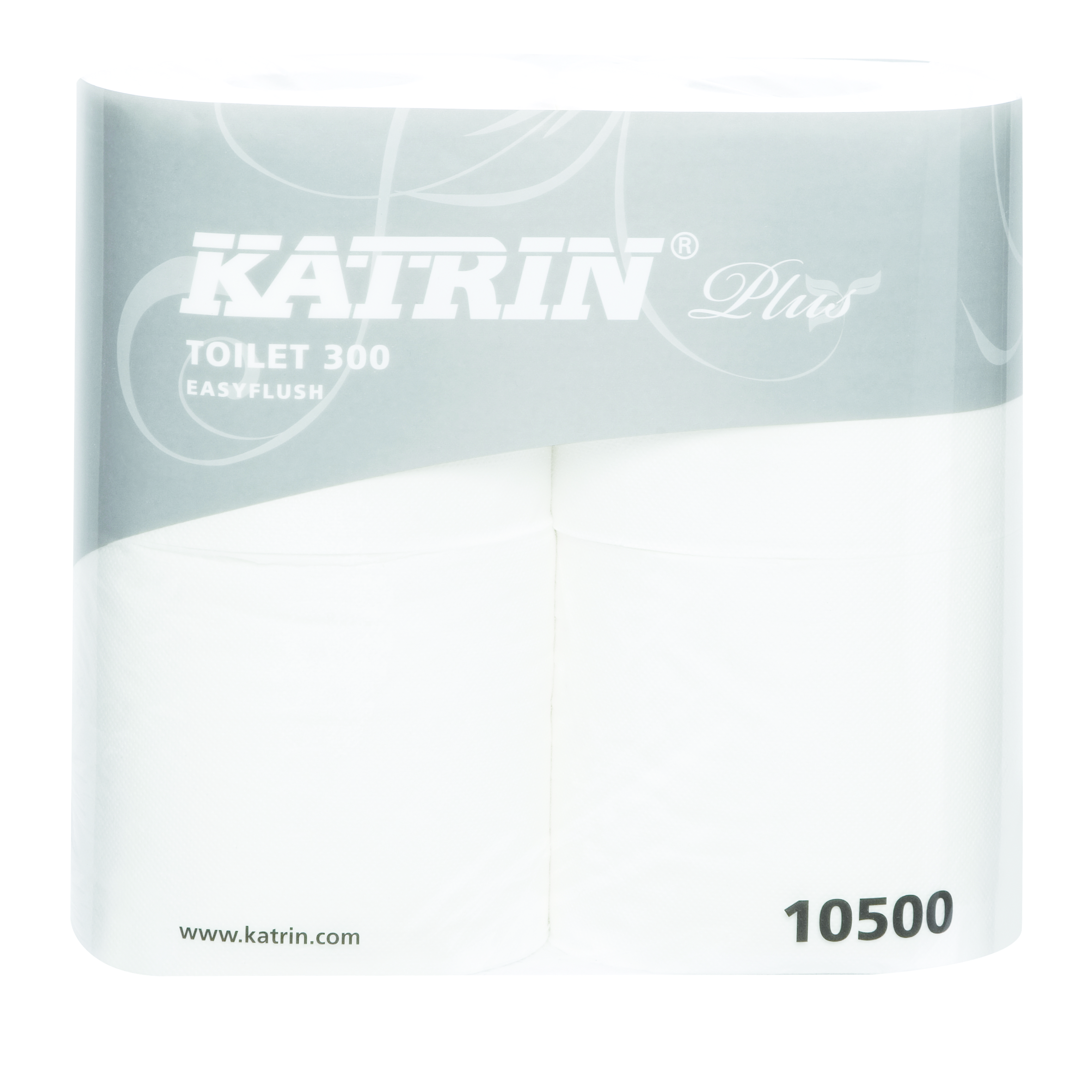 Katrin Plus Toilet Paper 300 sheet EASY FLUSH 2 ply 4 pack