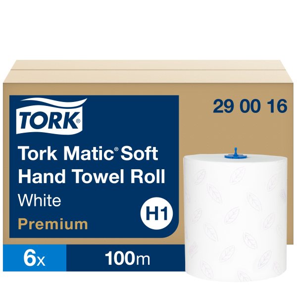 Tork H1 Hand Towels Rolls White, 290016