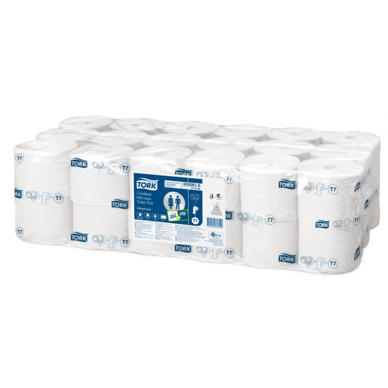 Tork 472199 NextTurn Compact Toilet Roll 2 ply white 900 sheets 112.5m