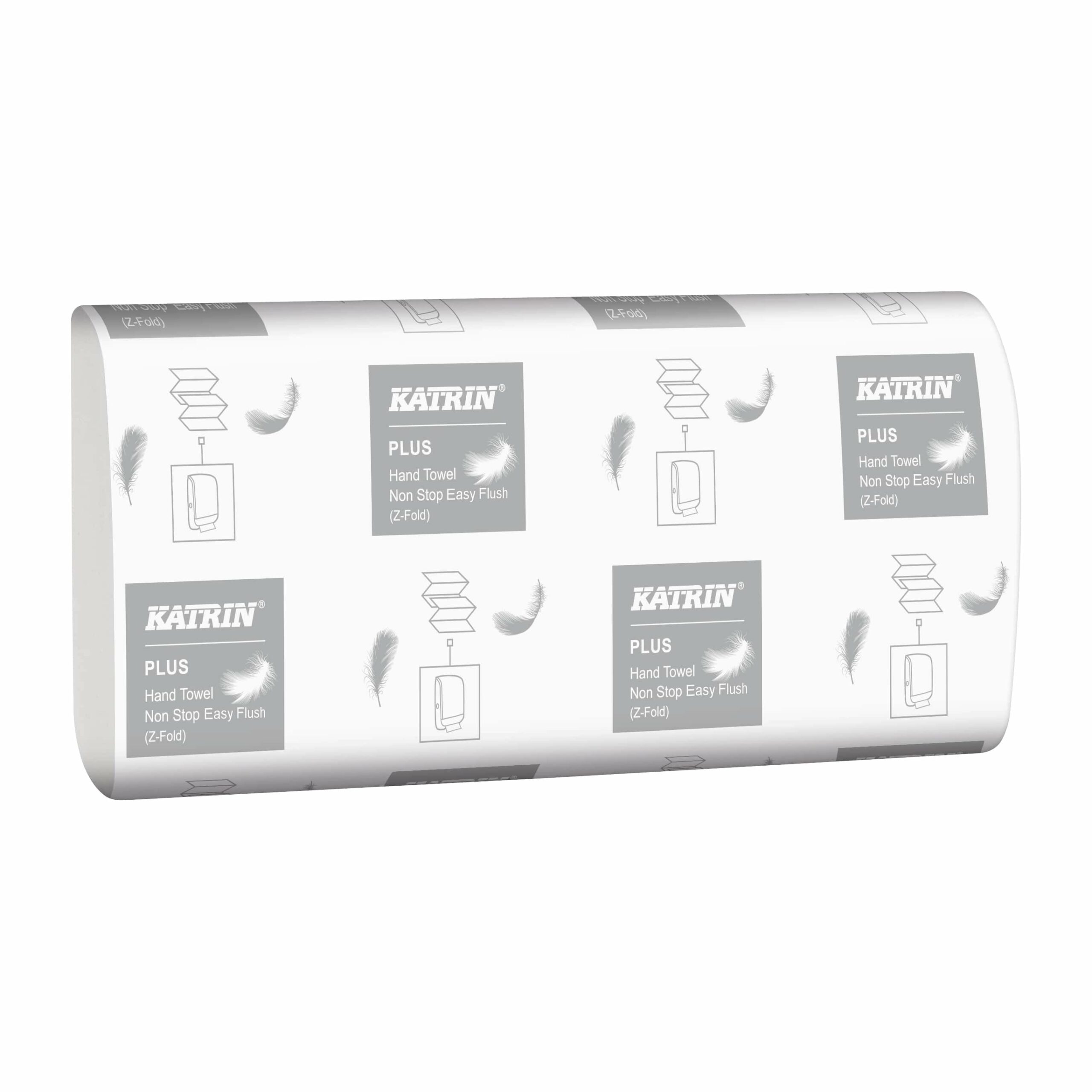 Katrin Plus Non Stop Hand Towels M2 Easy Flush 2-Ply - White