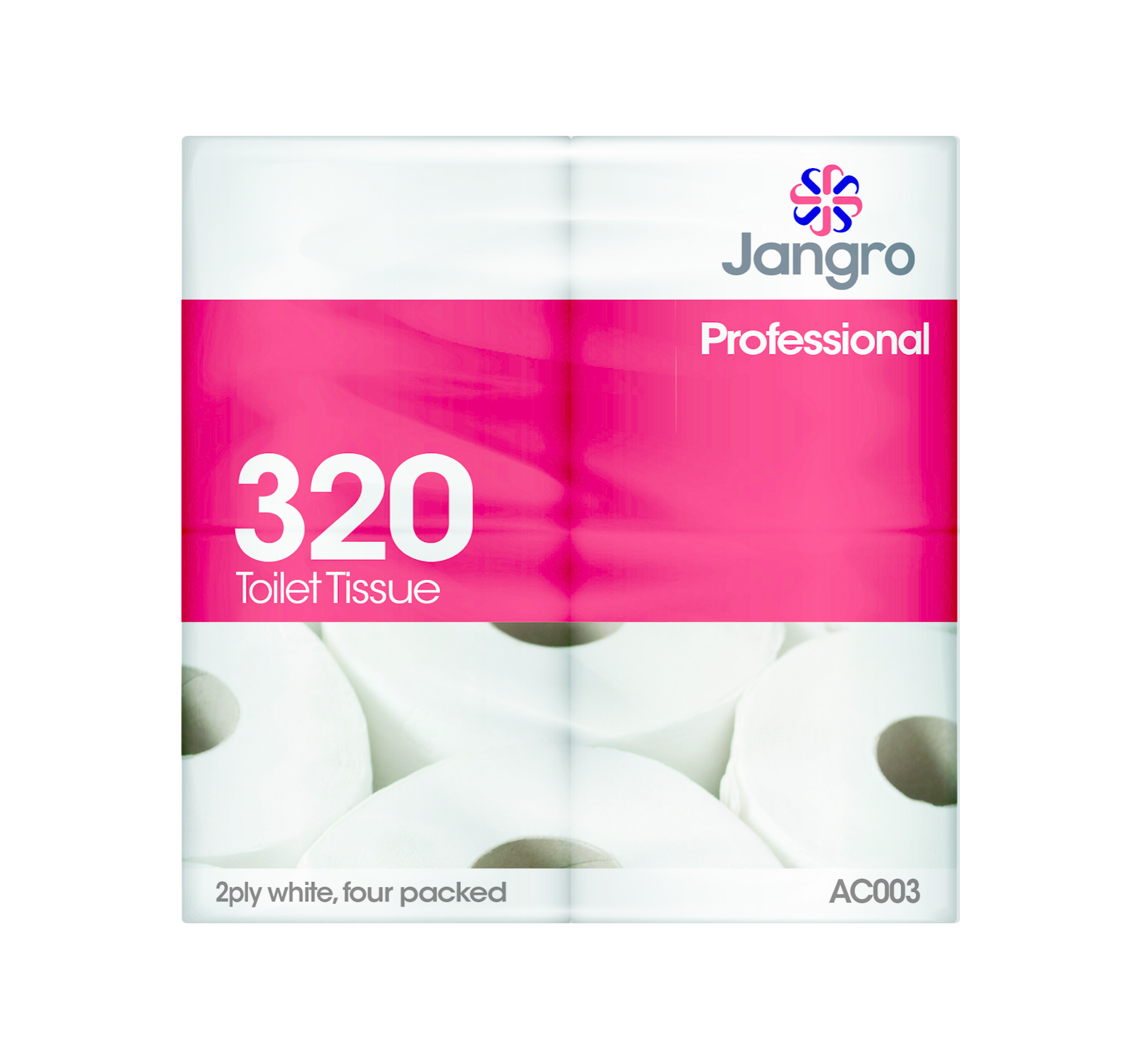 Jangro 320 sheet 4 Pack Toilet Roll