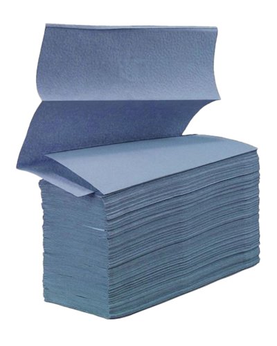 JAngro Professional Flushable Z Fold Hand Towel 1 Ply Blue