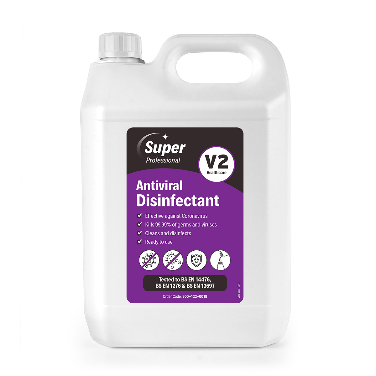 V2 Antiviral Disinfectant 2x5-litre