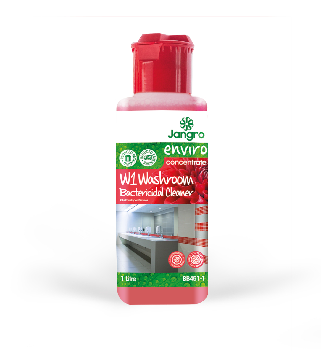 NEW Enviro W1 Washroom Bactericidal Cleaner 1 litre