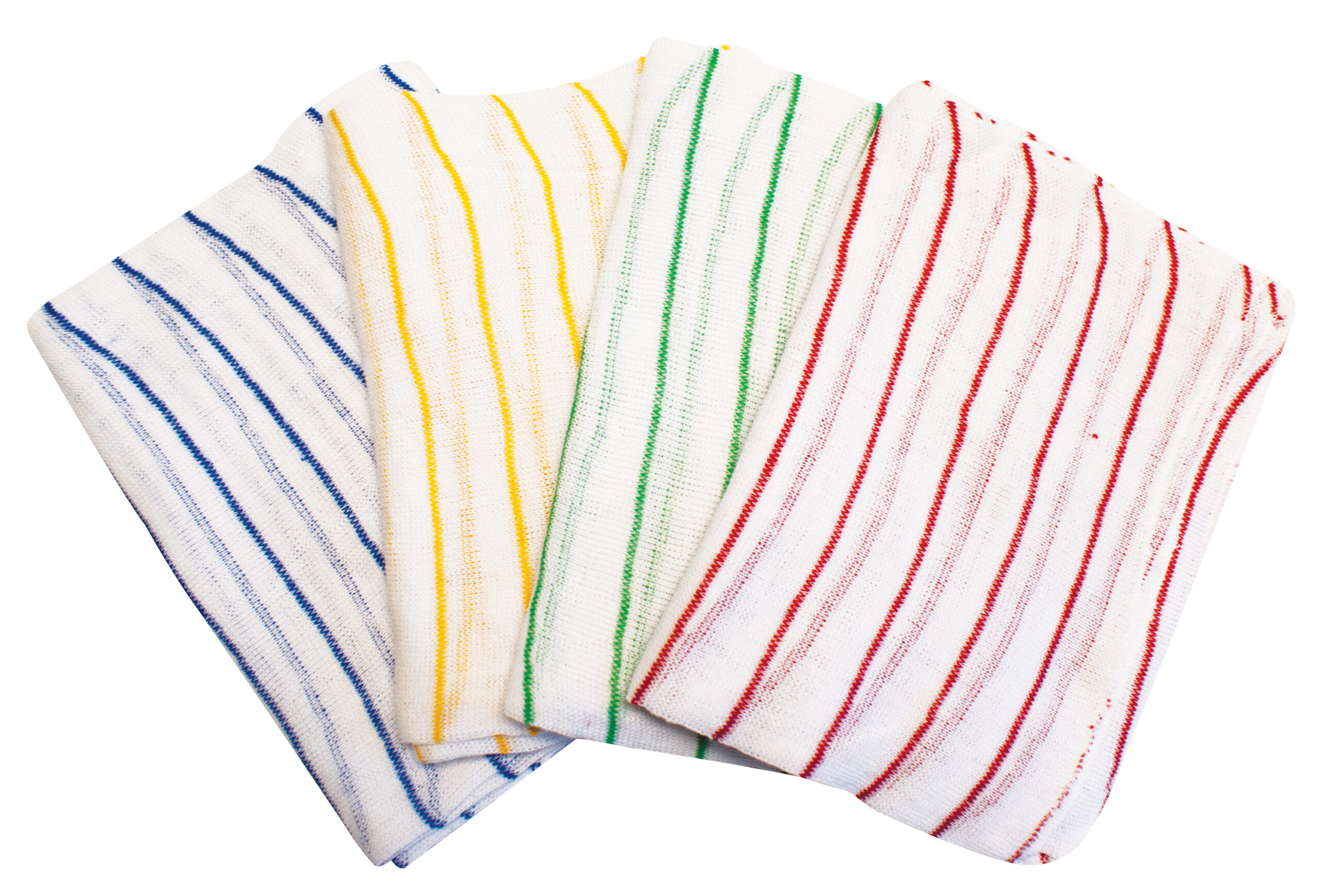 Striped Dishcloths 12in x 16in Blue