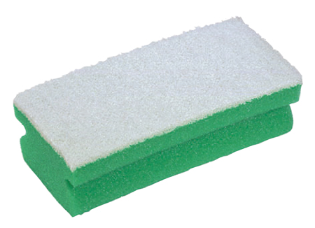 Soft Easigrip Sponge Scouring Pad Green/White (140x70x45mm)