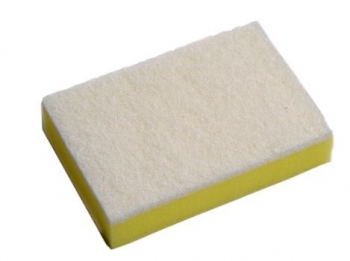 Non Abrasive Foam Scourer (Yellow/White) 150x95x32mm