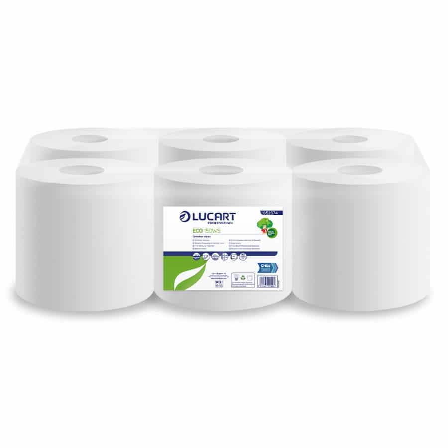 White Centrefeed Roll 2-ply 150m Pack of 6